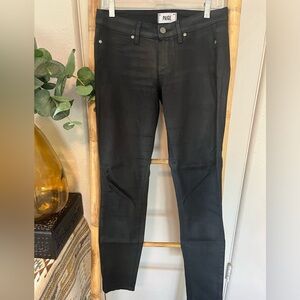Paige Black waxed Skinny Jean